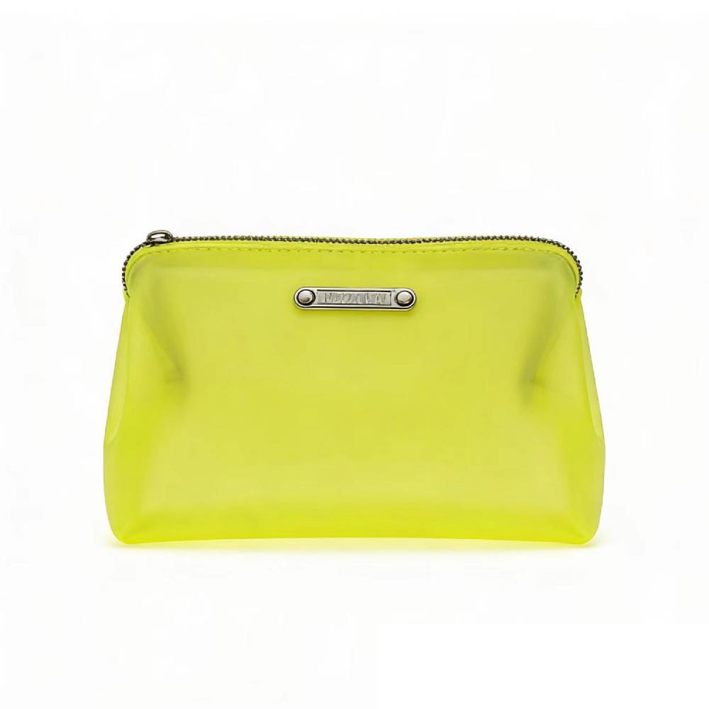 Yellow makeup bag