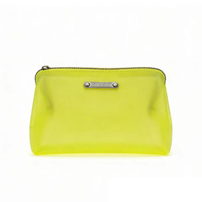 Yellow makeup bag