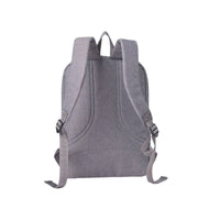 Grey Backpack - Back View with Breathable Padded Panel
